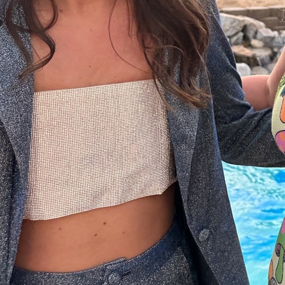 12th Tribe Sequin Crop Top - Picture 3 of 3